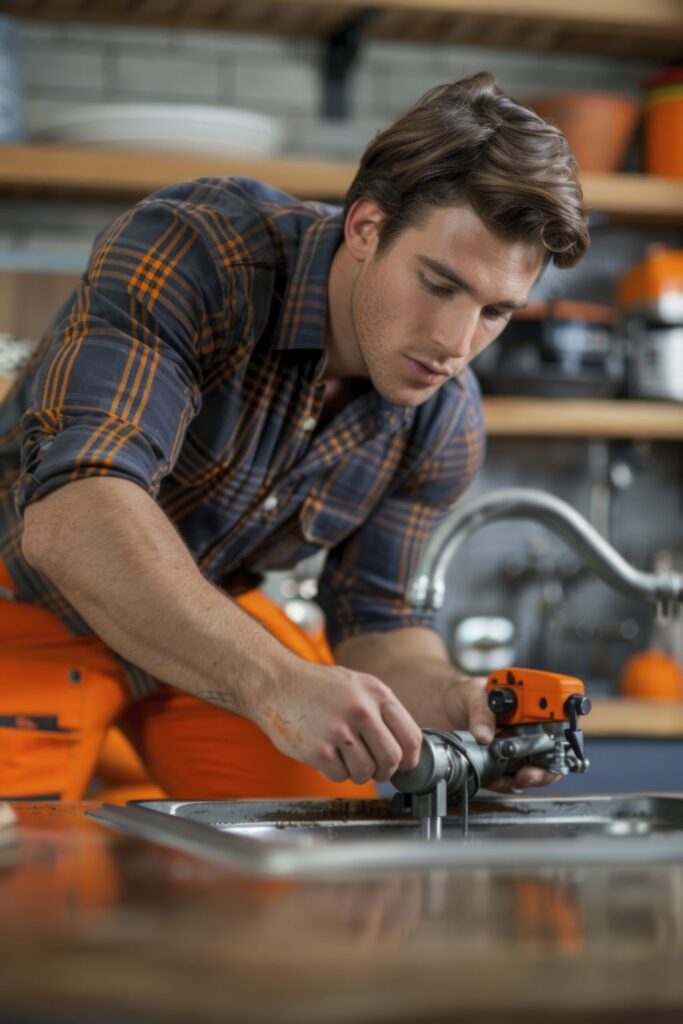Otro de nuestros fontanero en Palencia con el pelo largo